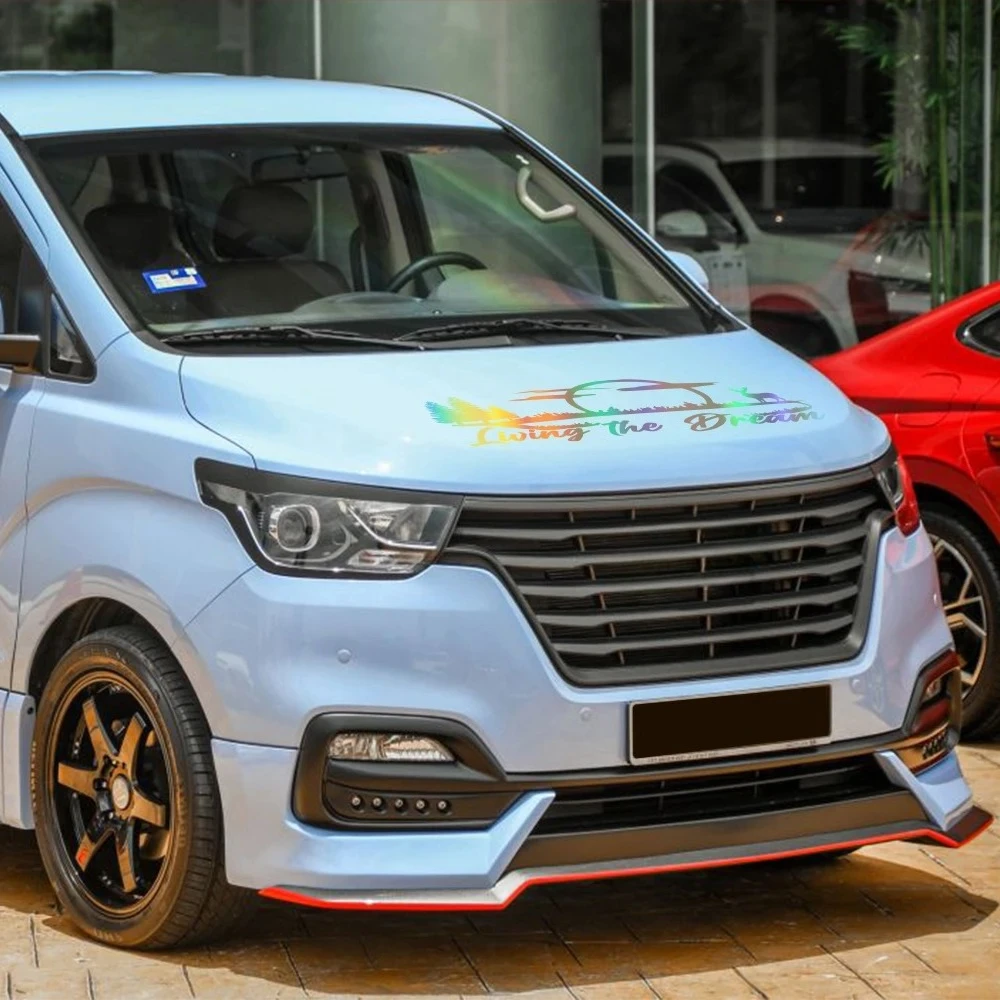 Car Hood Stickers For Hyundai Grand Starex H1 ILoad Imax Royale H200 H300 A1 Satellite Camper Van Vinyl Decor Decals Accessories view 4