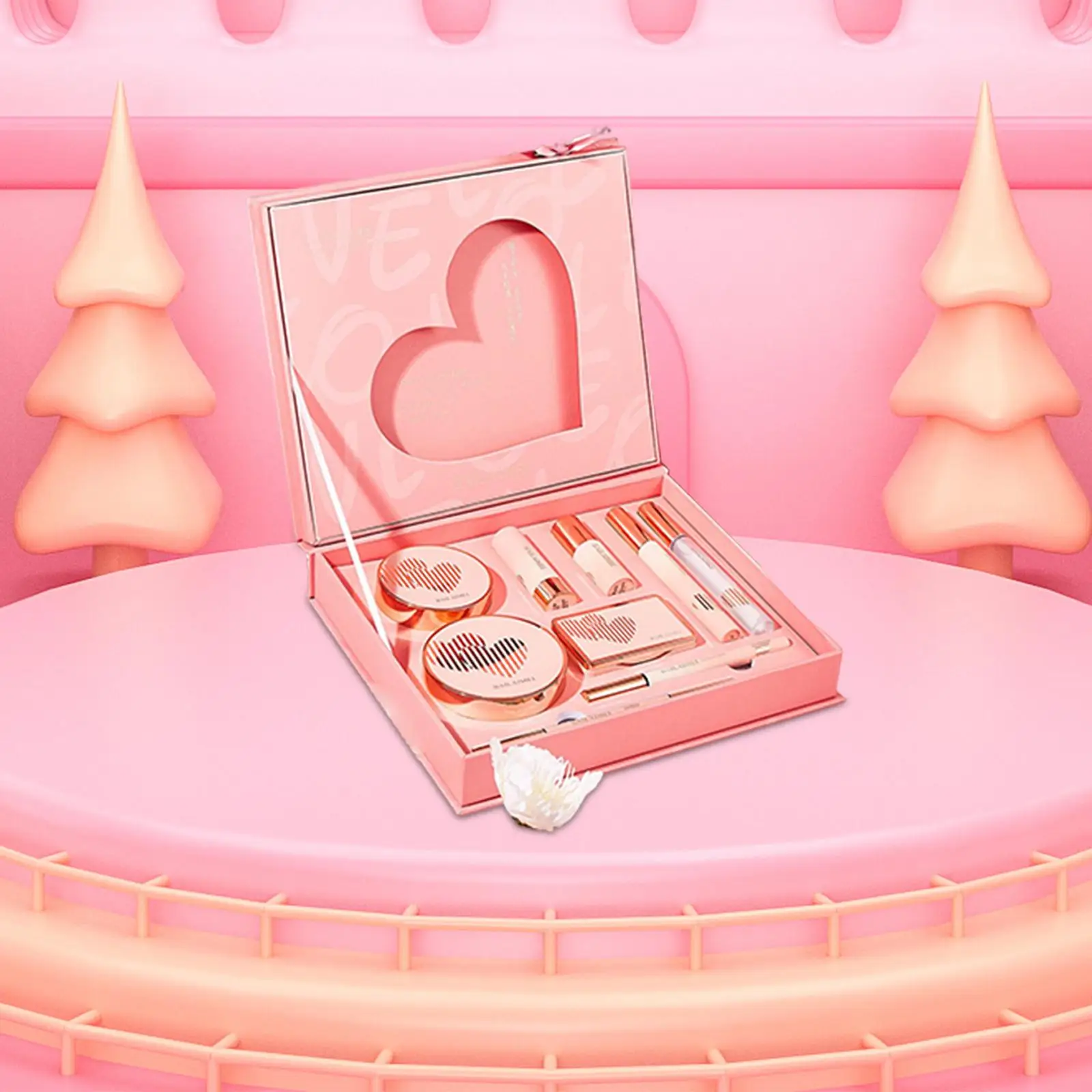 9 Stück volle kosmetische Palette Make-up-Set Geschenk box erröten Tanabata Valentinstag