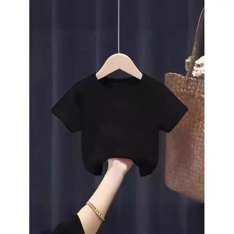 Children's Clothing Boys' And Girls' Tops T Shirt Short Sleeve Breathable  Fabric Summer New 2026 Versatile Fashionable