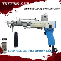 New Longhair Tufting Guns 2 in 1 High Configuration Loop Pile Cut Pile 20mm-45mm Rug Gun Customize Electric Carpet Tufting Guns