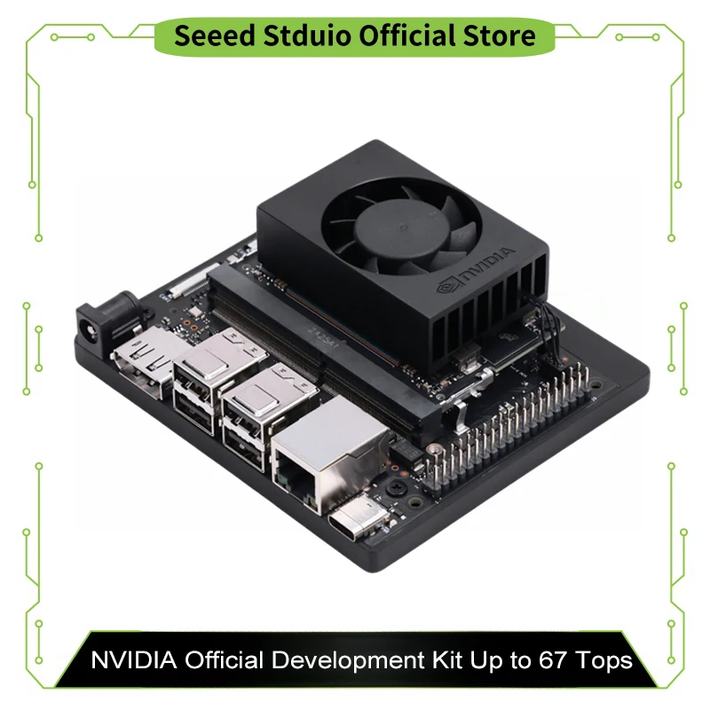 

NVIDIA Official Jetson Orin Nano Super Developer Kit,8GB 67 TOPS,AI Performance Module WiFi USB 3.2 Gen 2 Port M.2 Key M for SSD