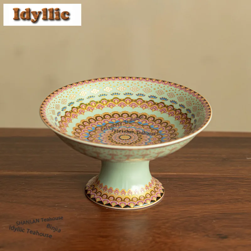 

Цветные эмалированные тарелки для фруктов, креативные тарелки для выпечки, тарелки для закусок, десертов, конфет, аксессуары для гостеприимства, подарок