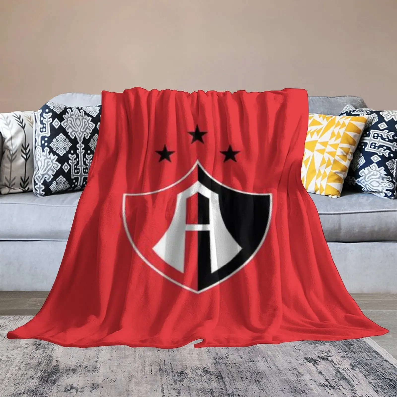 

Mexico Atlas FC Throw Blanket Sofa Couch Cover Soft Cozy Microfiber Flannel Huggl Quilts Bed Blankets Decoration Gifts