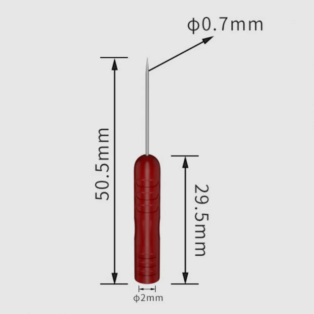 1 Pair 0.7MM Universal Multimeter Test Probe Tip Test Lead Extention Piercing Needle Tip Probe Multimeter Pen Pin 2MM Hole