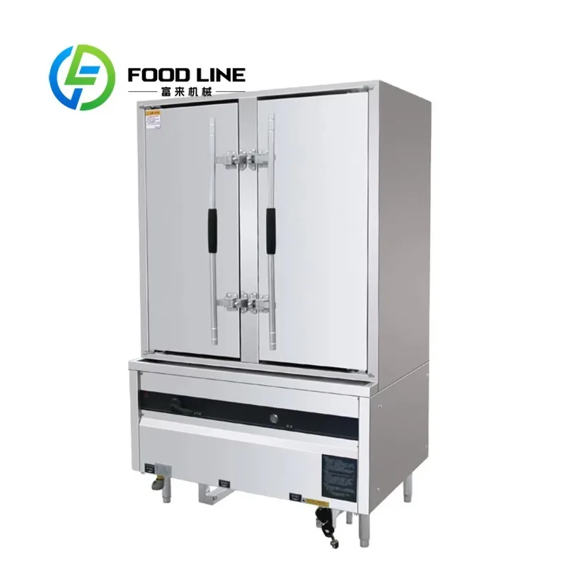 Automatic Gas Cooker Chicken Meat & Rice Steamer Seafood Steaming Cabinet for Hotels Restaurants for  Seafood