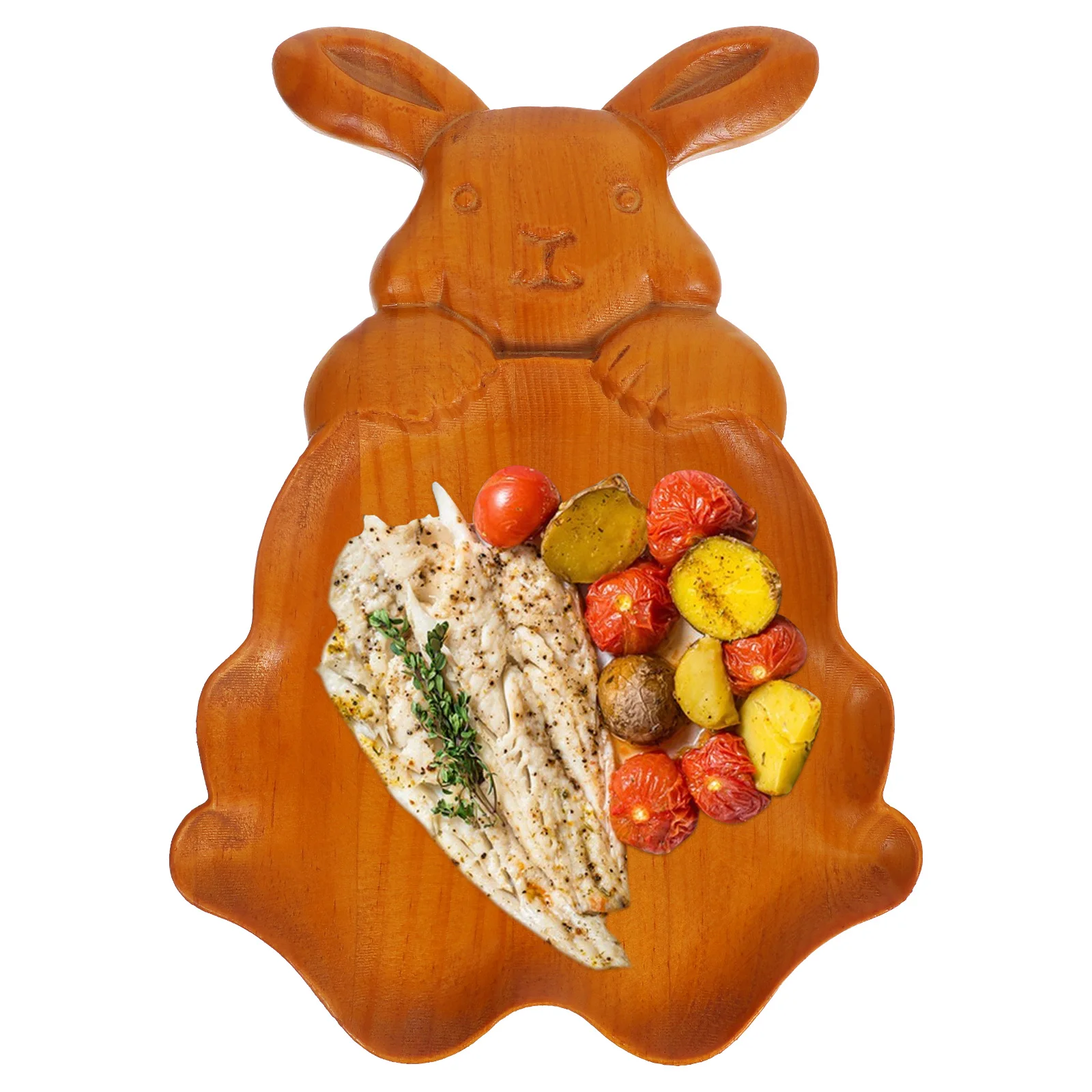 

Rabbit Tray Salad Cheese Serve Spring Charcuterie Board Platter Kids Wooden Bunny Shape Easter Fruit Kitchen Bar Accessories