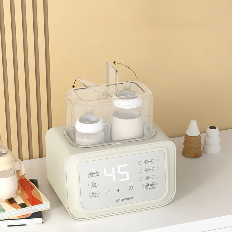 

Double Baby Milk Bottles Warmer Breast Milk Deriming Heater Baby Food Keep Warm Multifunctional Baby Bottle Sterilizer