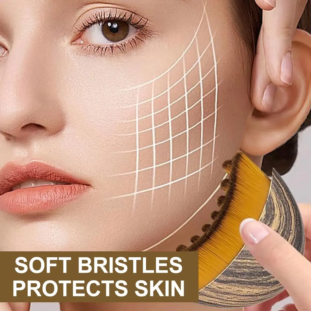 Nouvelle brosse pour le visage à Contour lymphatique pour le Massage du visage, améliorant la définition du mâchoire et du menton, soulagement efficace de la Fatigue