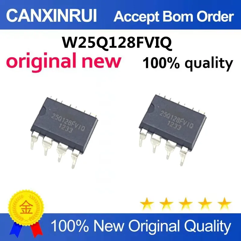 

W25Q128FVIQ 25Q128FVIQ 16M ASUS EITV motherboard BIOS chip direct plug-in DIP8 pin