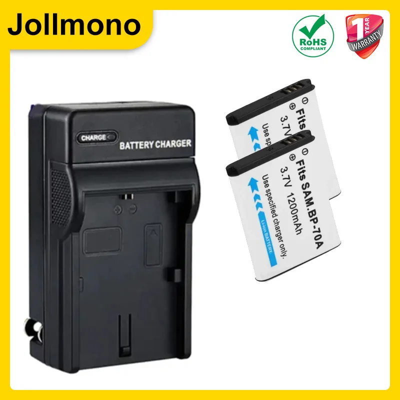 BP-70A EA-BP70A IA-BP70A BP70A IABP70A แบตเตอรี่สําหรับ SAMSUNG AQ100 DV150F ES65 ES67 ES70 ES71 ES73 ES74 ES75 ES80 MV800 ES99 PL201