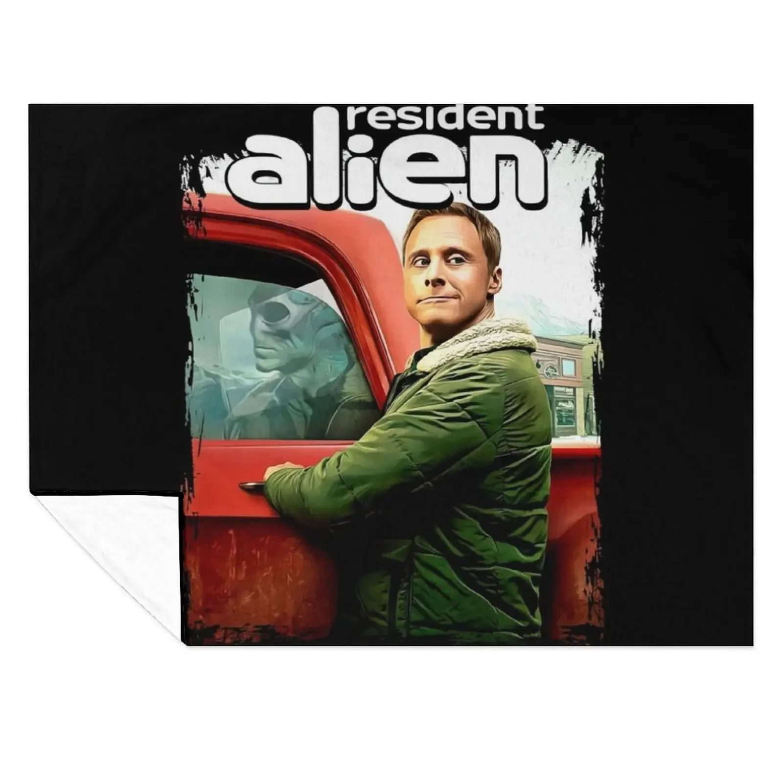 

Resident Alien Series Art Perfect Xmas Gift Fan Throw Blanket anime warm winter Personalized Gift Bed Blankets
