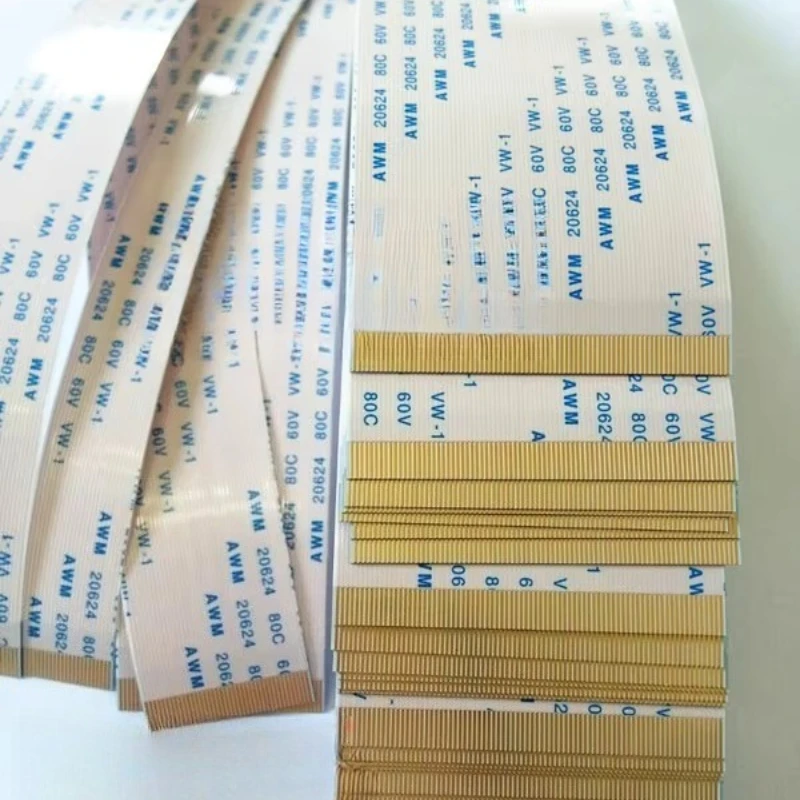 5PCS FFC FPC 20624/20706/20861 flat thickened gold-plated flexible ribbon cable 1.0mm spacing in the reverse direction 4P.31P35P