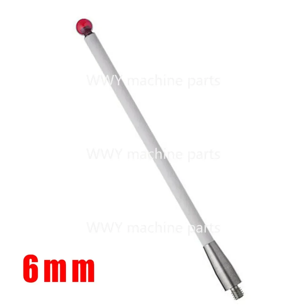 

CMM Touch Probe Stylus 6mm Ball CNC Probe Tip Ceramic Shaft M4 A-5000-3712 Touch Probe CMM Three Coordinate Tool