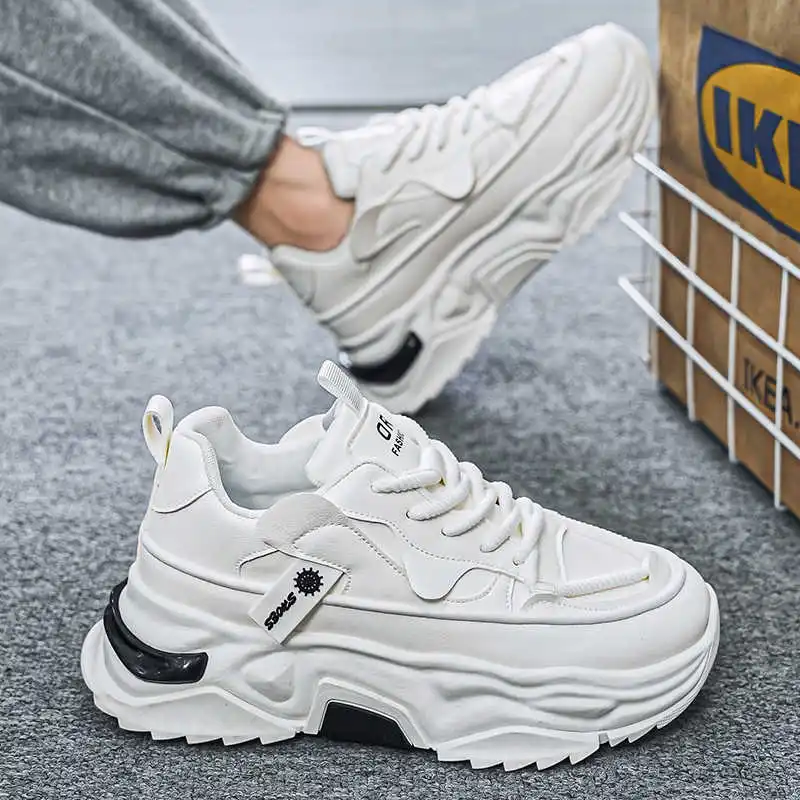 Black Platforme Tennis Man Sport Woven Purple Sport Shoes Black Shoes Mens Sneakers On Offer Tenise Sports-et-leisure view 2