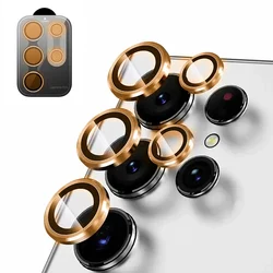 For Samsung Galaxy S24 S25 Ultra S24+ S23 PLUS Diamond Camera Lens Protector Lilm Full Cover Leng Protection Glass Metal Ring