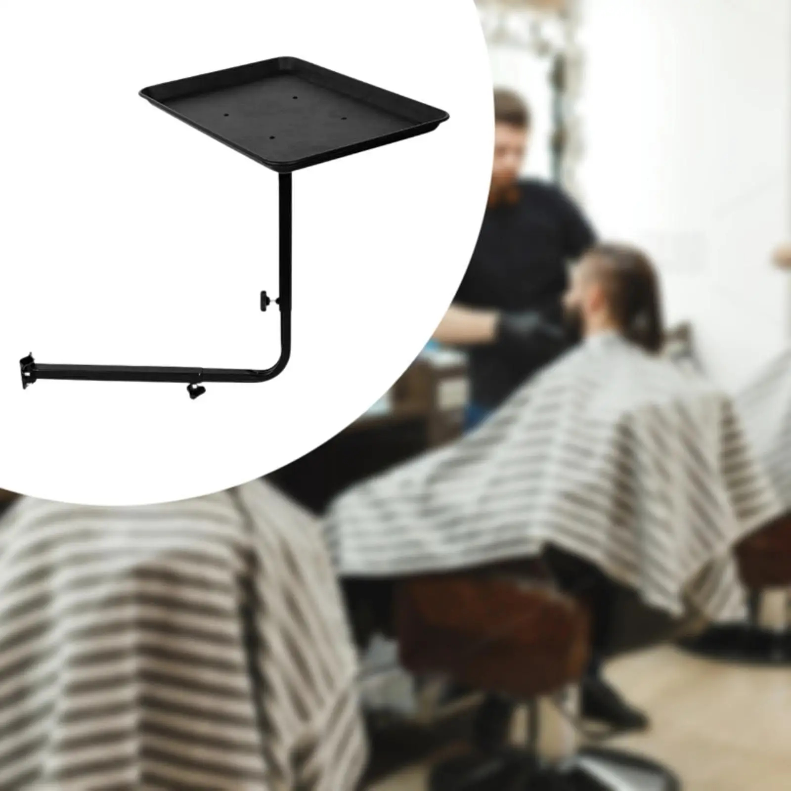 Barber Styling Chair Tray Adjustable Salon Tray Attachment Hairdressing Tools for Salon Hairdressing Tools Hairstylist Hair Care