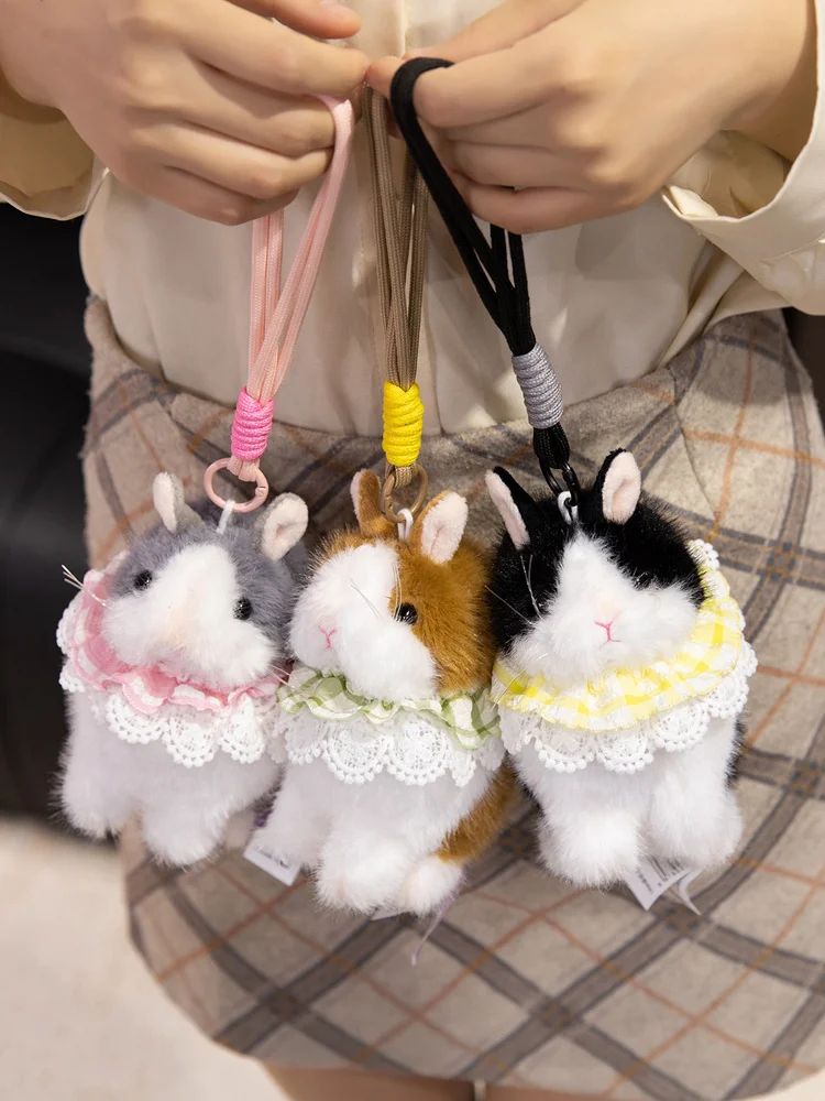 

Simulated Rabbit Plush Stuffed Toys Rabbit Doll Pendant With Sleeping Doll Furniture Decoration Kids Birthday Gifts