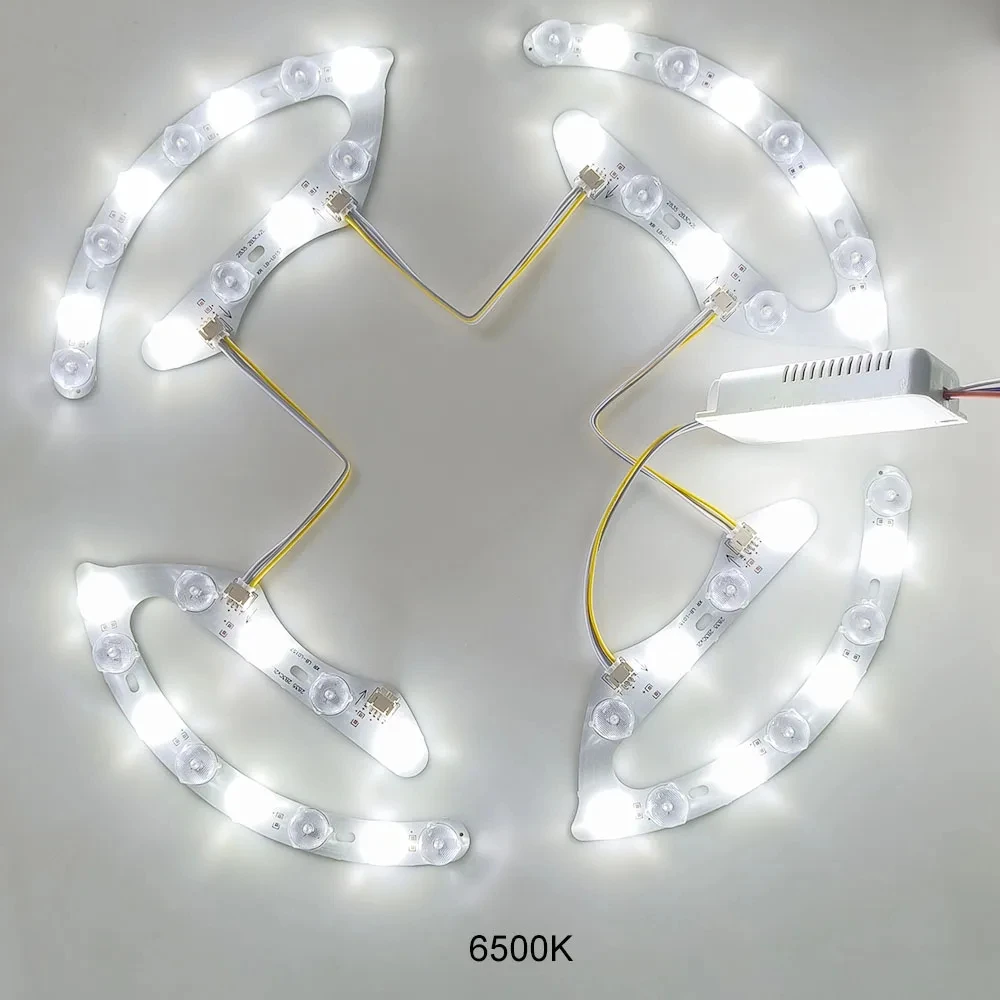 DIY Led lens module light includes infrared remote control driver 220V IR dimming replacing bedroom living room ceiling light