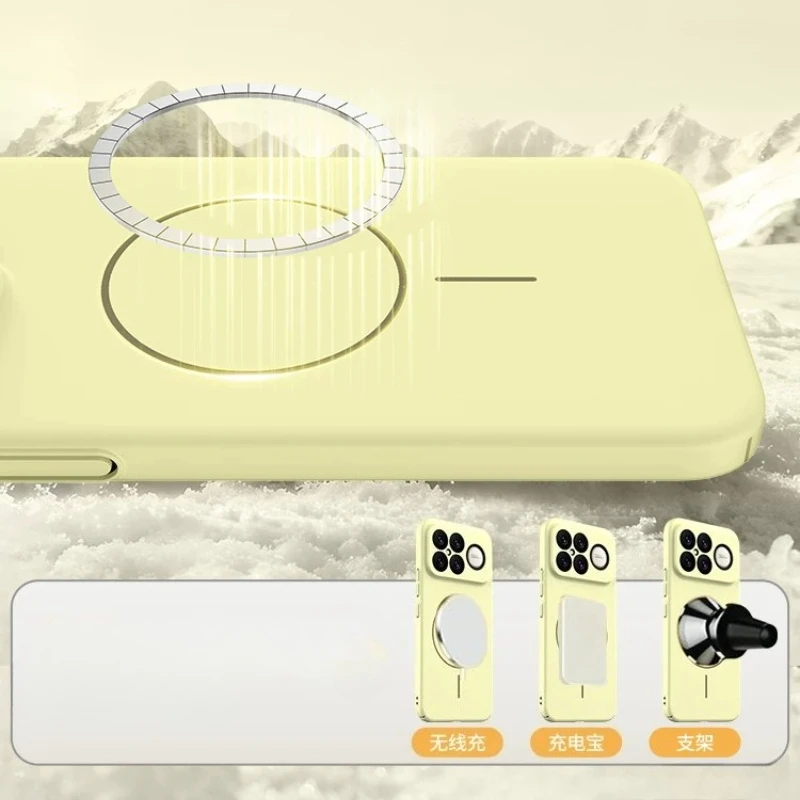 Funda de PC con sensación de piel suave para Magsafe para POCO F8 Ultra F8 Pro, cubierta rígida con carga inalámbrica magnética para POCO F8Pro Ultra