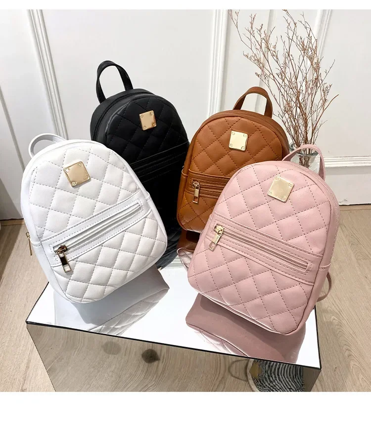 Mochila Kawaii de cuero PU de lujo para niñas, Mini bolsos escolares pequeños, moda para adolescentes