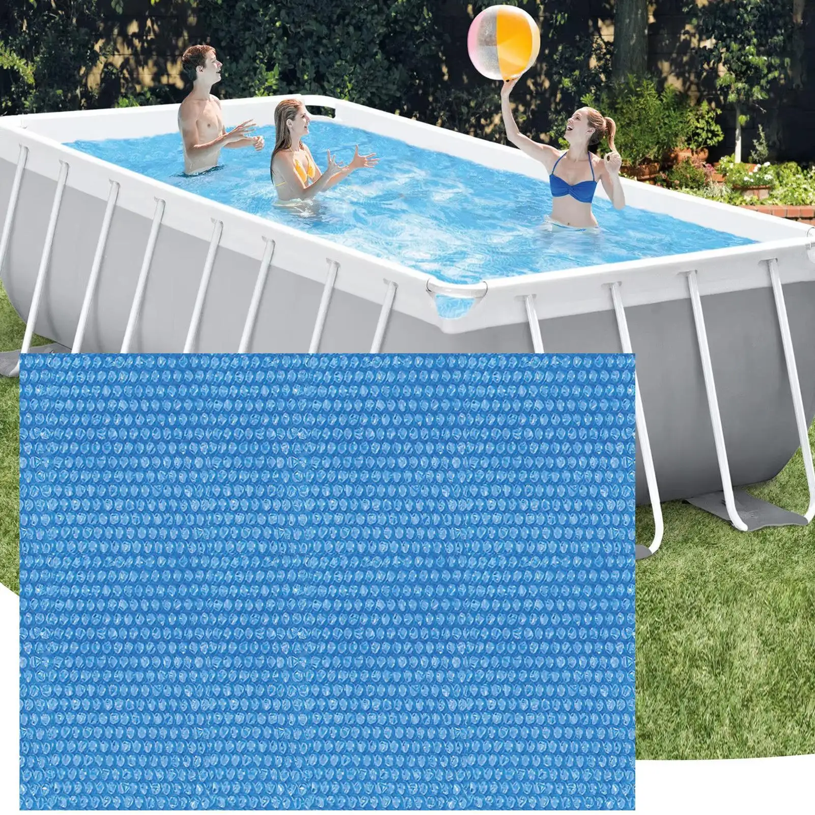

3 size Solar Pool Cover Swimming Pool Bubble Solar Cover Heat Retaining Blanket Wear-resistant Free Cutting Solar Covers For Sun