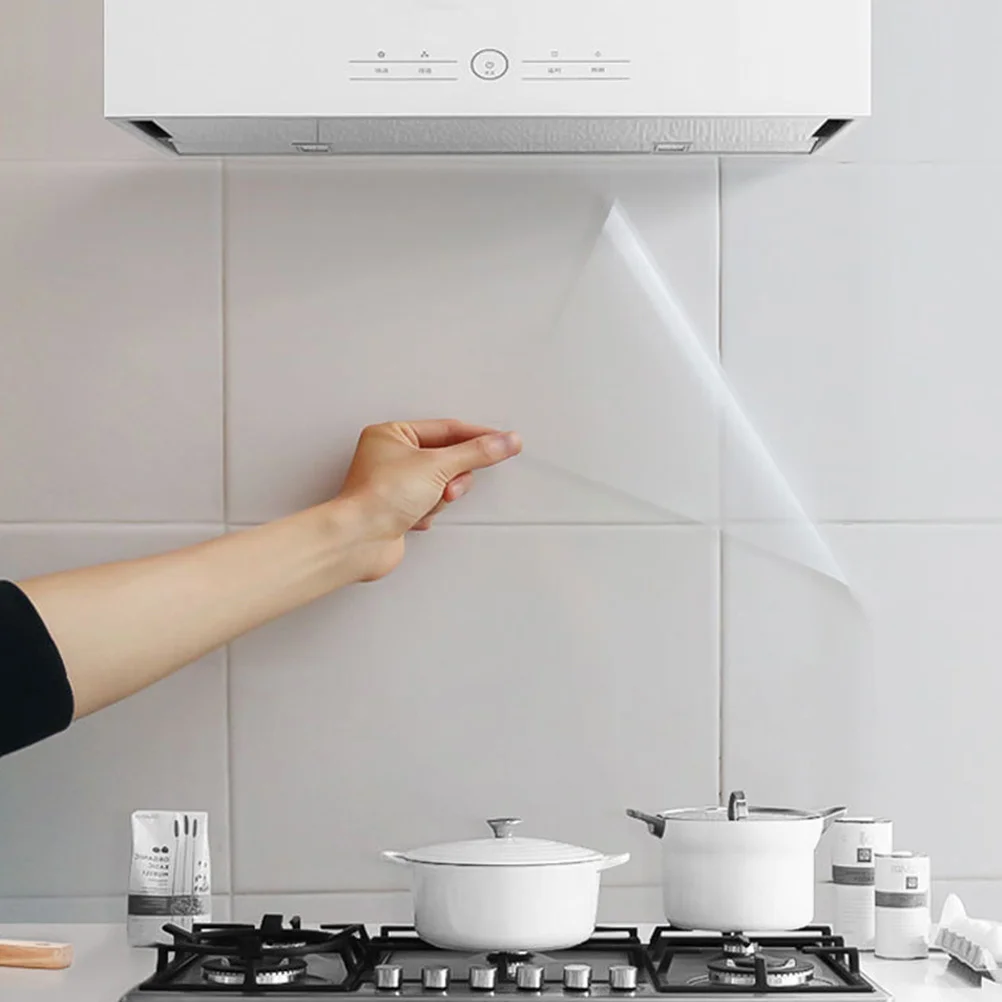 

1 шт. водостойкая маслостойкая наклейка прозрачная самоклеящаяся наклейка на стену из ПВХ для кухонного шкафа плитка для пола влагостойкая жиронепроницаемая