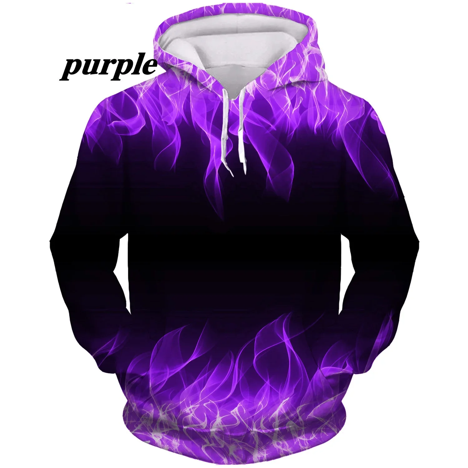 2024 venda quente 3d chama hoodies masculino/feminino moletom inverno outono oversized com capuz solto outwear pullovers