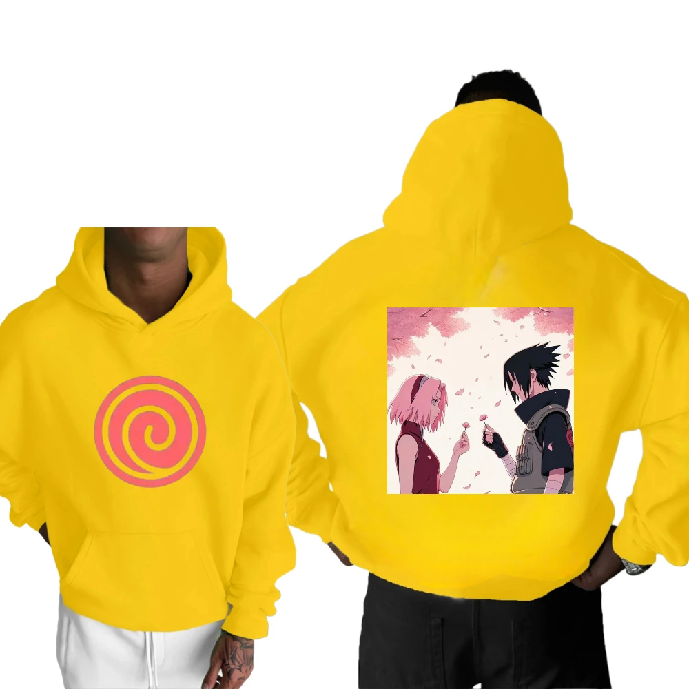Mais hokage impressão família camisola de manga comprida masculino e feminino mesmo outono e inverno natal moletom térmico de alta qualidade