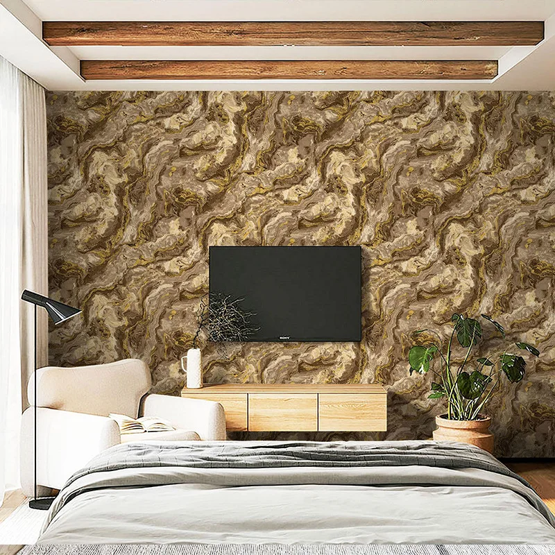 Modern Faux Marble Wallpaper Stylish Luxury Bedroom Living Room Dining Room High End TV Background Wall Personalized Wallpaper