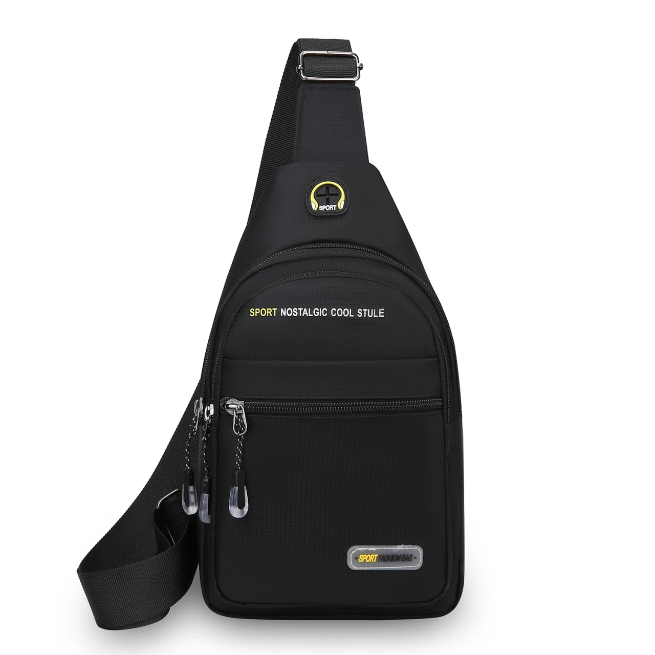 Lässige Herren-Umhängetasche mit mehreren Taschen zur Aufbewahrung, geeignet für leichte Umhängetaschen, multifunktionale Brusttaschen – Detail 13