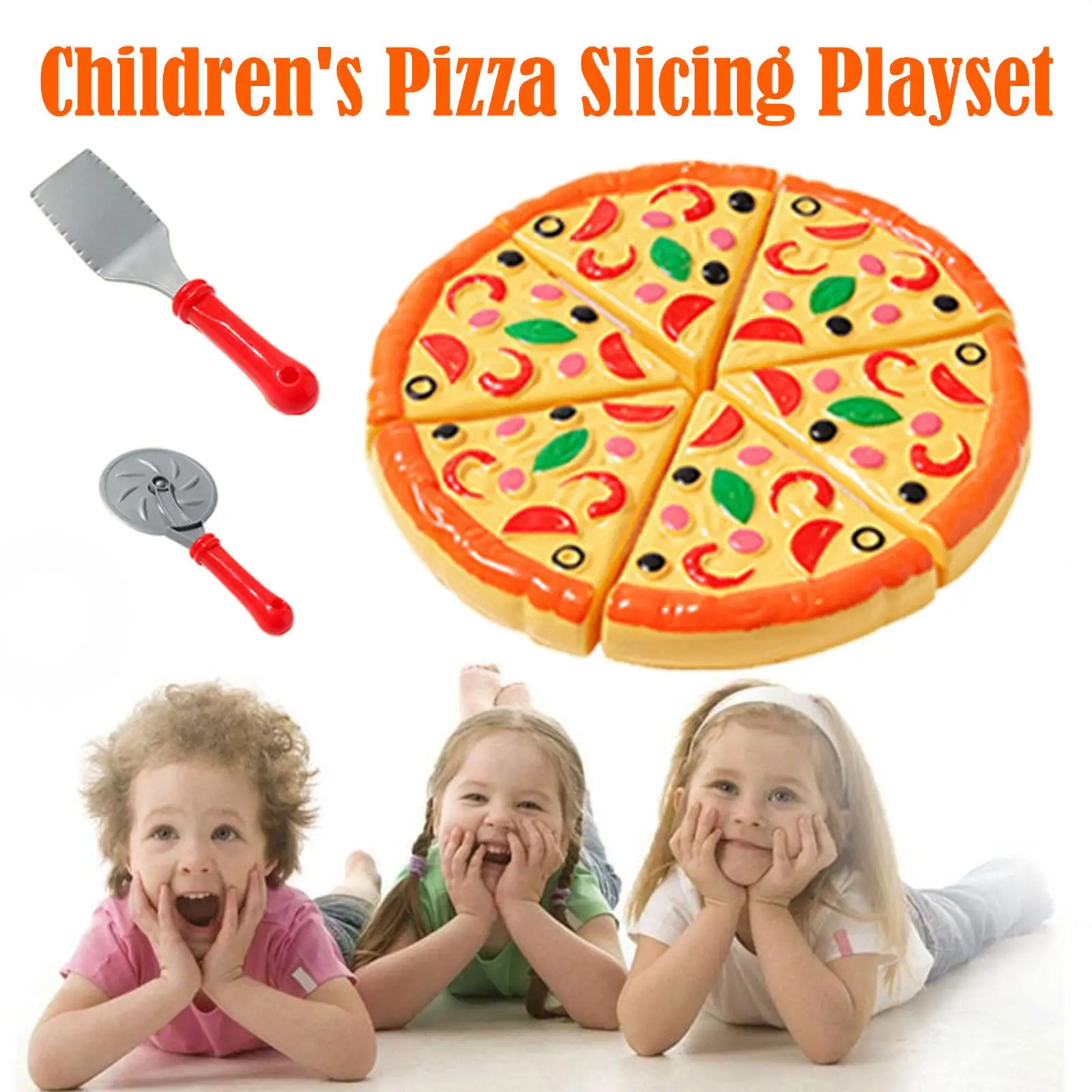 Crianças brinquedo de corte de pizza simulação plástico pizza dinette criança brinquedo cozinha fingir jogar comida cozinhar brinquedos de cozinha para meninas u8j6