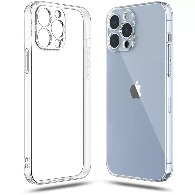 

Funda Ultra Thin Clear Phone Case On For iPhone 15 16 11 Pro Max 12 13 Mini 14+ 14 Plus Transparent Soft TPU Silicone Back Cover