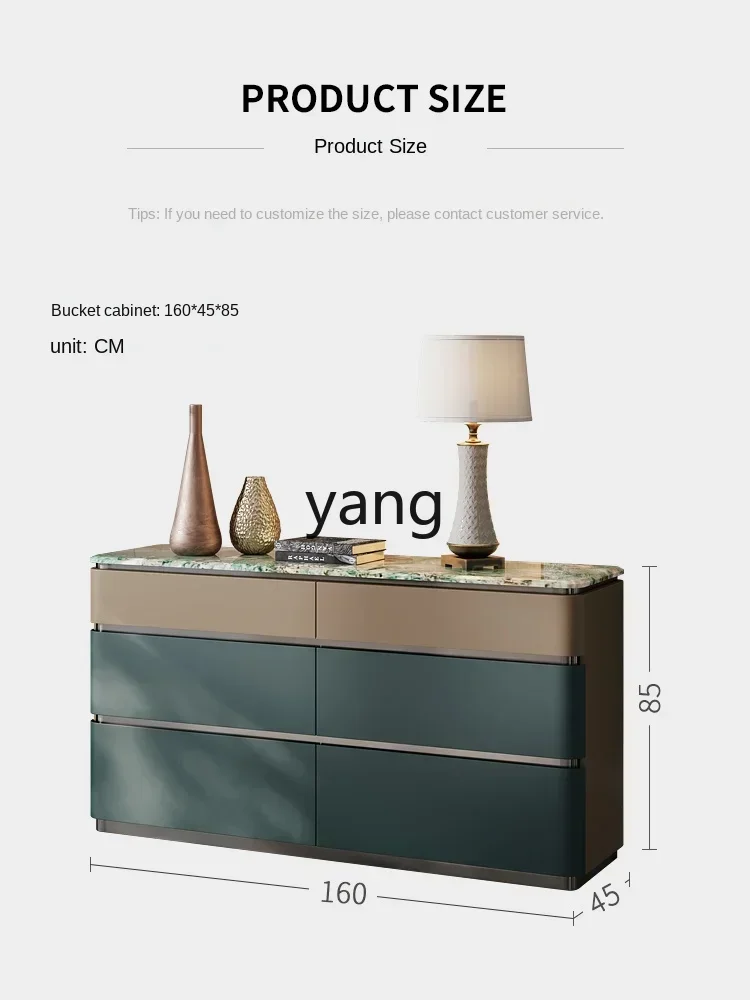 

LTT Bed Front Cabinet Chest of Drawers Fashion Marble TV Bench for Bedroom Storage Drawer Storage Cabinet