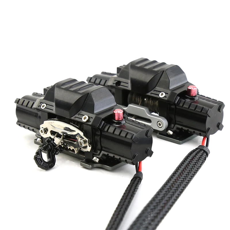 

Dual Motor Metal Simulated Winch for 1/8 1/10 RC Crawler Car Axial SCX10 Traxxas TRX4 RC4WD D90 KM2 Redcat YK4082 Upgrade Parts