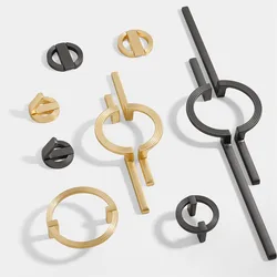 New Chinese Style Round Furniture Handles Kitchen Cabinet and Storage Handles Drawer and Wardrobe Long Cabinet Handle