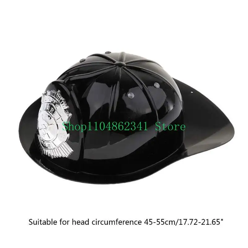 5asd Fireman Costume-Hard Helmets-Fireman Helmet Firefighter Hats-Fireman Accessories Halloween Cosplay Costume for Kids