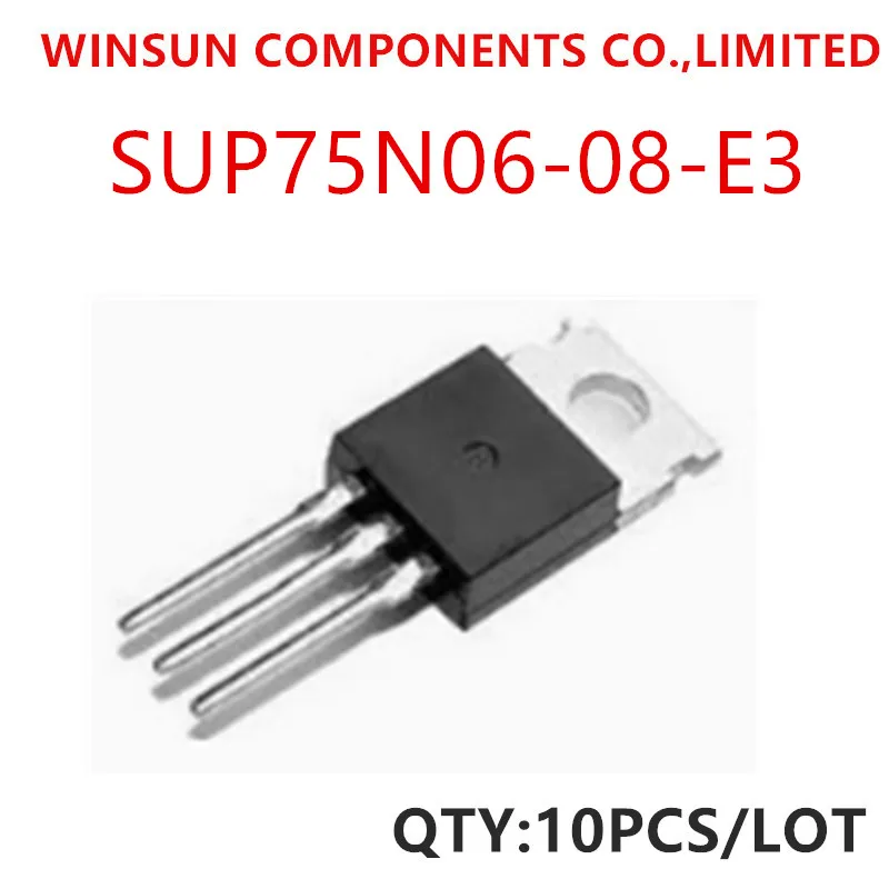 100% New Imported Original SUP75N06-08-E3 SUP75N06-08 SUP75N06 75N06 MOS FET 60V 75A