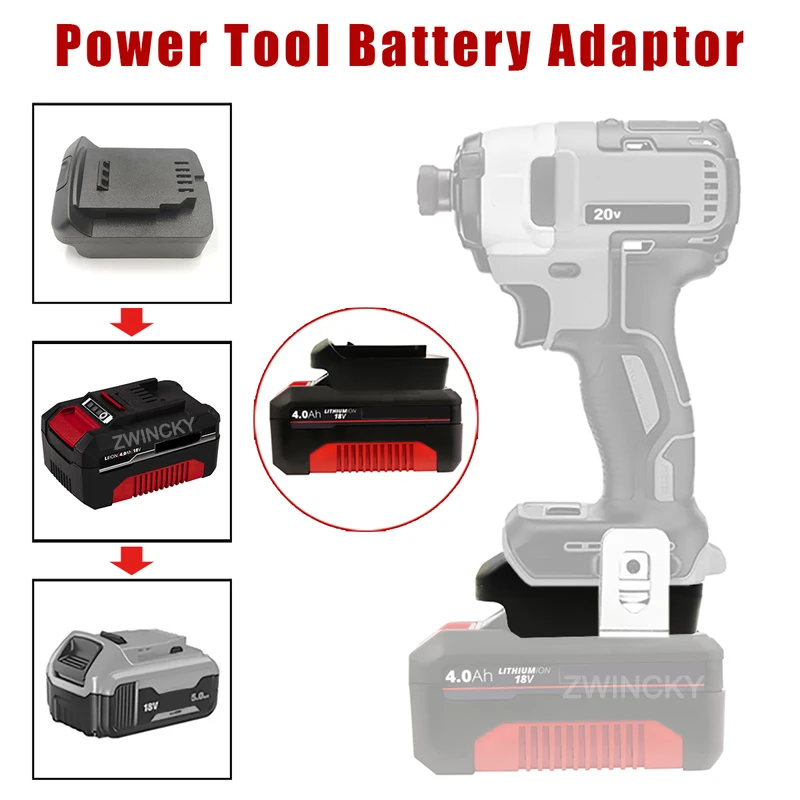 Batterieadapter für Einhell 18V Li-Ionen-Akku, kompatibel mit Makita/Dewalt/Milwaukee/Bosch/Parkside 18V Akku-Elektrowerkzeugen – Detail 6