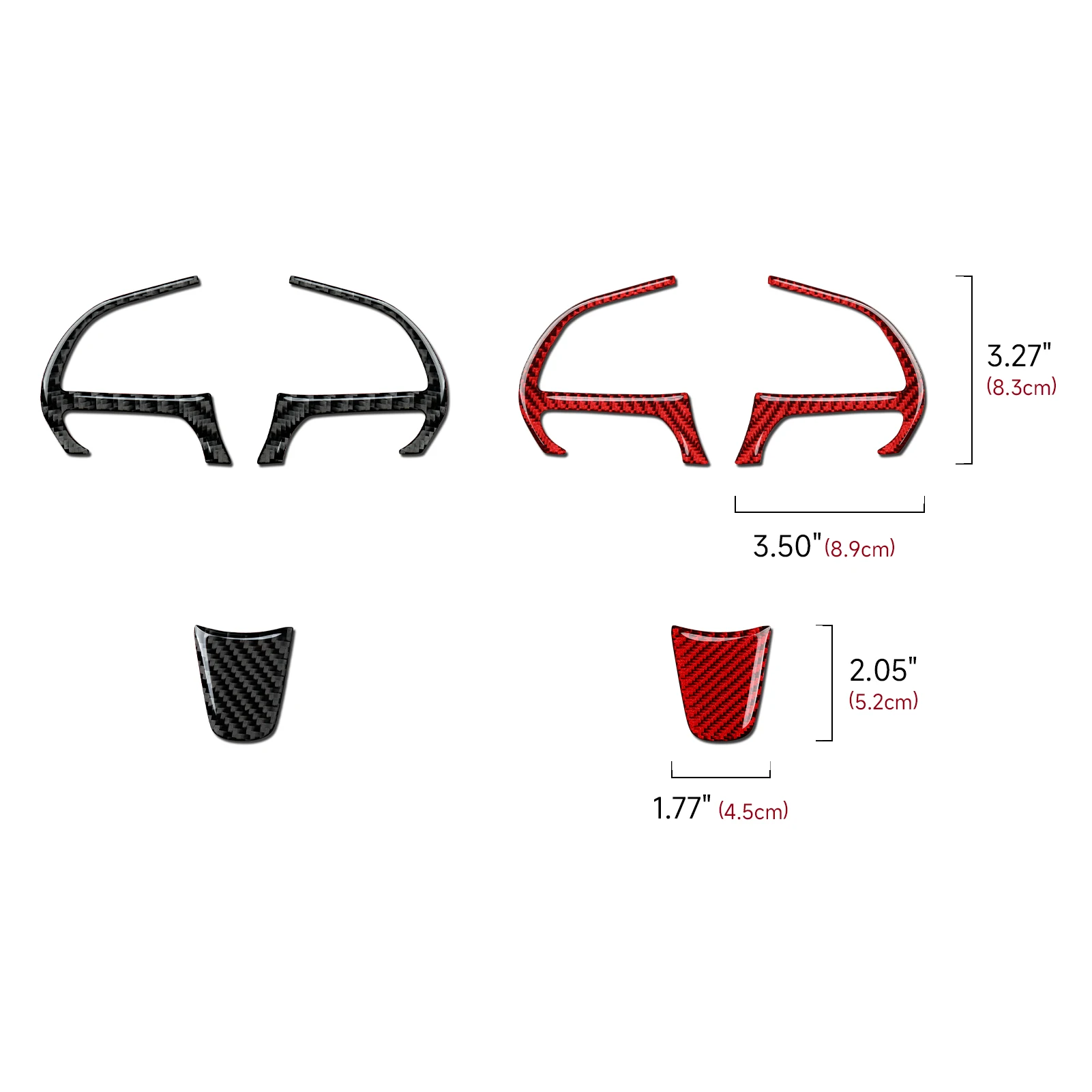 Car Steering Wheel Panel Trim Carbon Fiber Interior Sticker For Chrysler 200/ 300(2015- ) Pacifica (2017- ) Voyager (2020- )