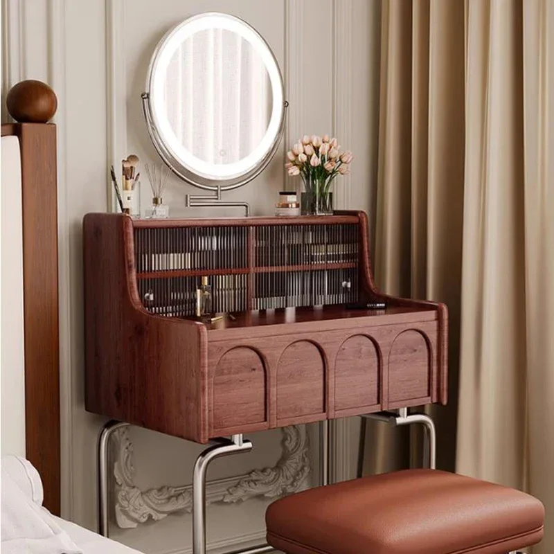 Armario Vintage, tocadores de almacenamiento con cajón, mesas de tocador modernas, tocadores de maquillaje, muebles minimalistas para el hogar, Tocadores LLDT