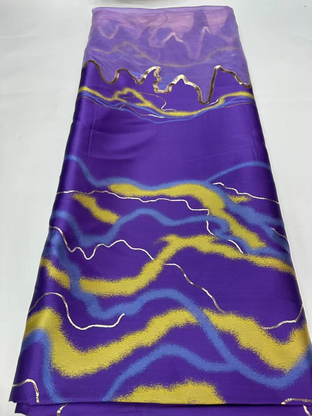 

Новое поступление, фиолетовая парча, жаккардовая африканская кружевная ткань, 2022, французская нигерийская дамасская парча, кружевная ткань для женщин, платье KJK25116