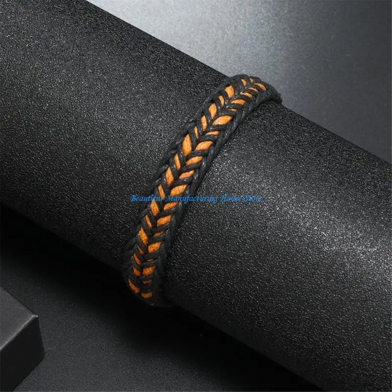 E56A سوار حبل قابل للتمدد مضفر معصمه مجوهرات رياضية خارجية صديقة للبشرة