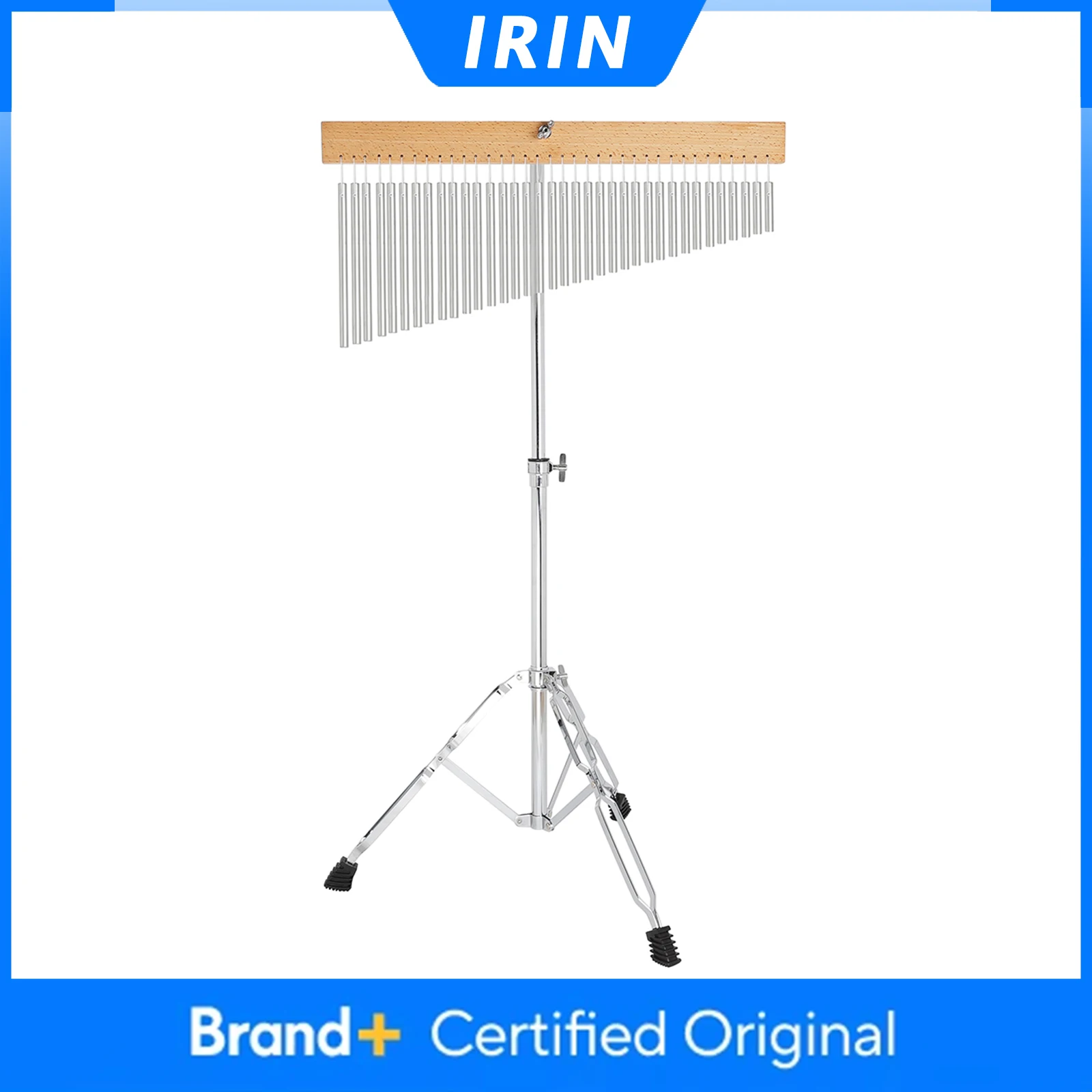 

IRIN 36 Tone Wind Chimes With Adjustable Lifting Bracket Silver Performance Plating Wind Chime With Stick Percussion Instrument