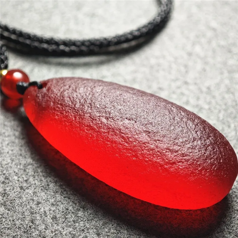 20g red gemstone Moldavite meteorite egg impact grade Czech pendant