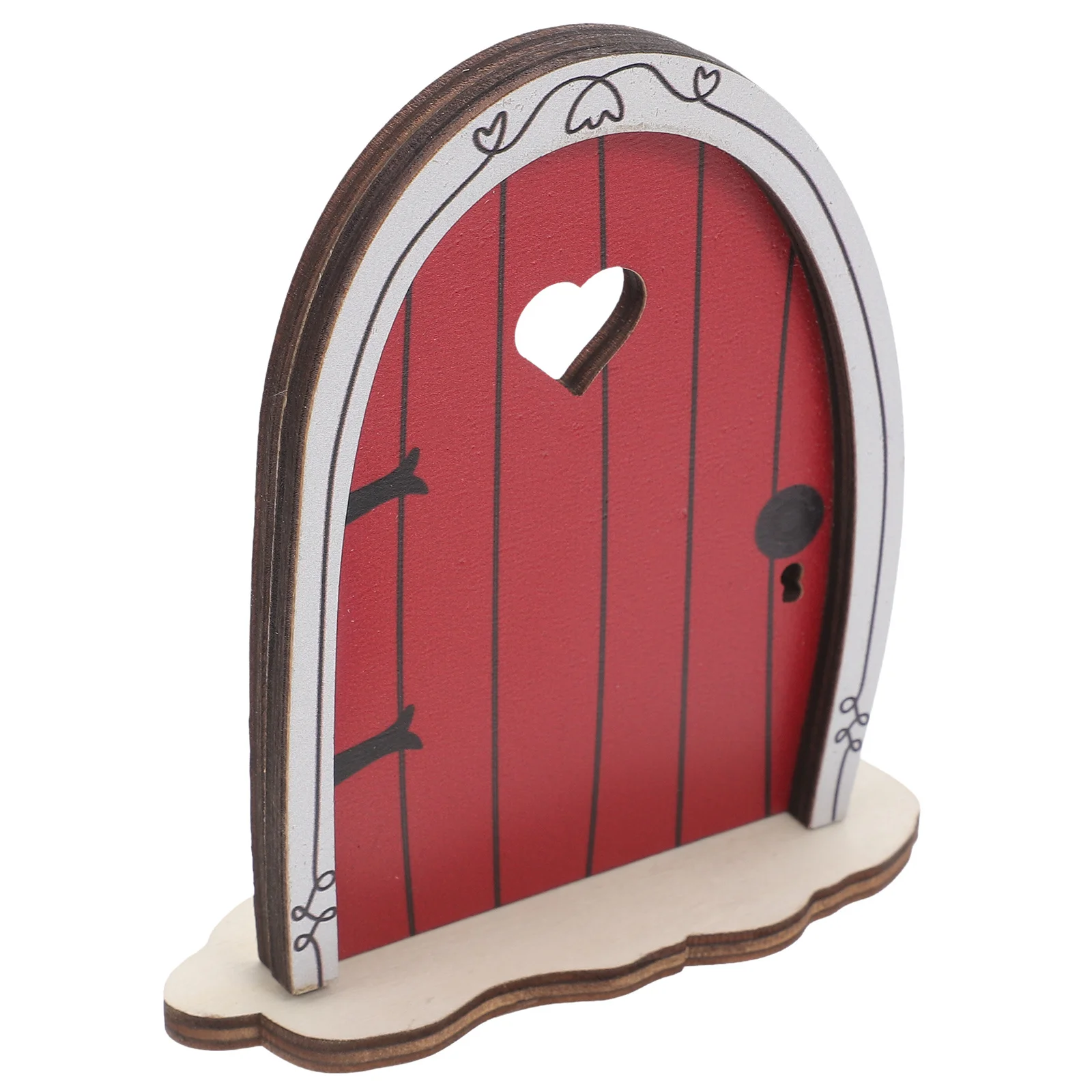 

Wooden Fairy Door Red Miniature Garden Decor Gnome Accessories Outdoor Fairy Garden Supplies Enchanting Tale