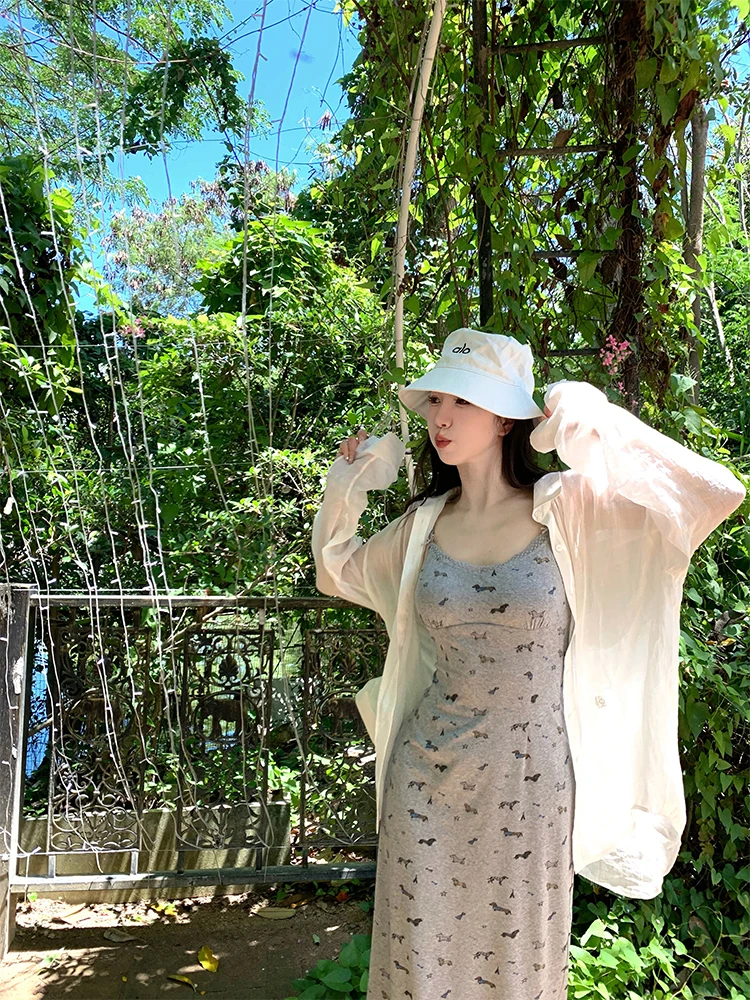 

Легкая прозрачная женская рубашка Yuxiao Pure Flax с защитой от солнца, длинными рукавами, роскошная, белая