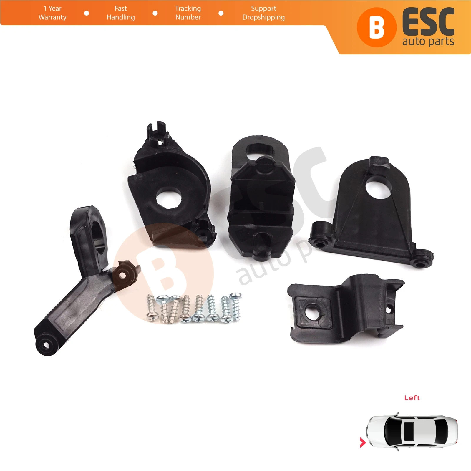 EHL530 Car Headlight Headlamp Housing Repair Mount Holder Bracket Tab Clips Left Side for Seat Leon MK3 5F 2012-2020 5F0998225