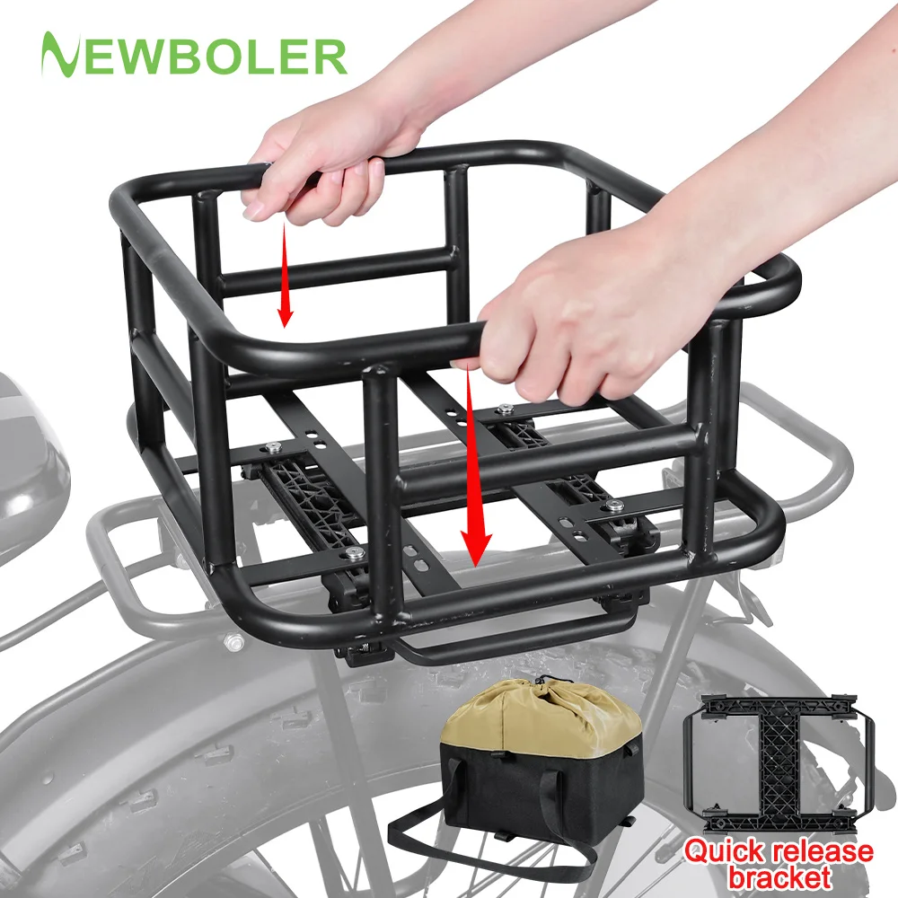 

Велосипедная сумка-корзина NEWBOLER на задний багажник, большая вместимость, для электровелосипедов, для активного отдыха, путешествий, шопинга, для горных и шоссейных велосипедов
