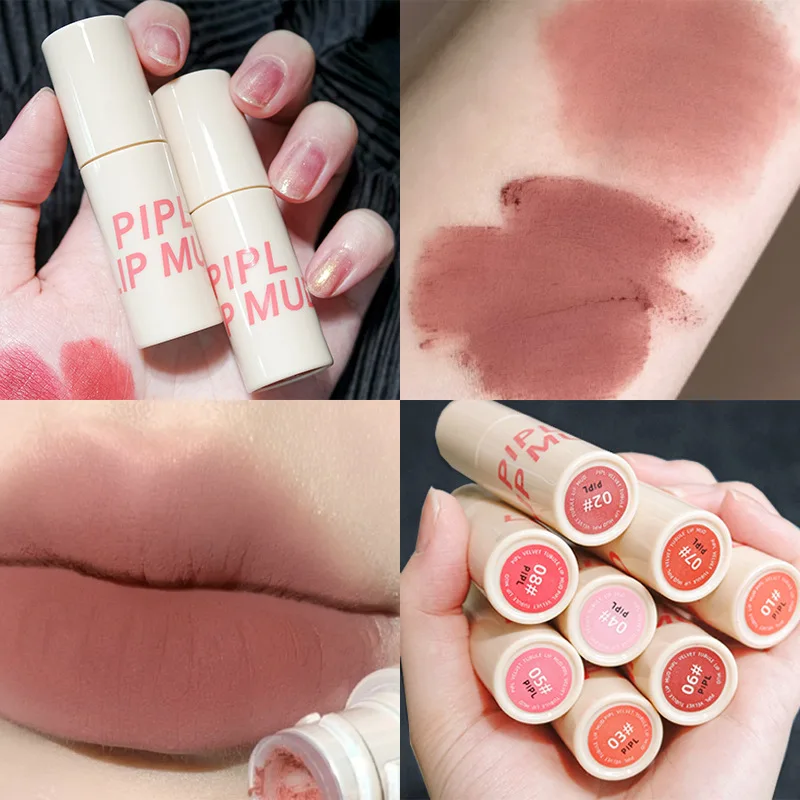 Nhung Matte Son Bóng Chống Thấm Nước Bền Nude Son Dưỡng Môi Nữ Đỏ Lip Tint Làm Đẹp Đựng Son Mỹ Phẩm Trang Điểm 1 Máy Tính