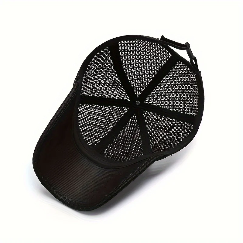 Atmungsaktive Mesh-Baseballkappen – verstellbare, schnell trocknende, lässige Trucker-Hüte für Männer und Frauen, perfekt für den Sommer im Freien – Detail 2